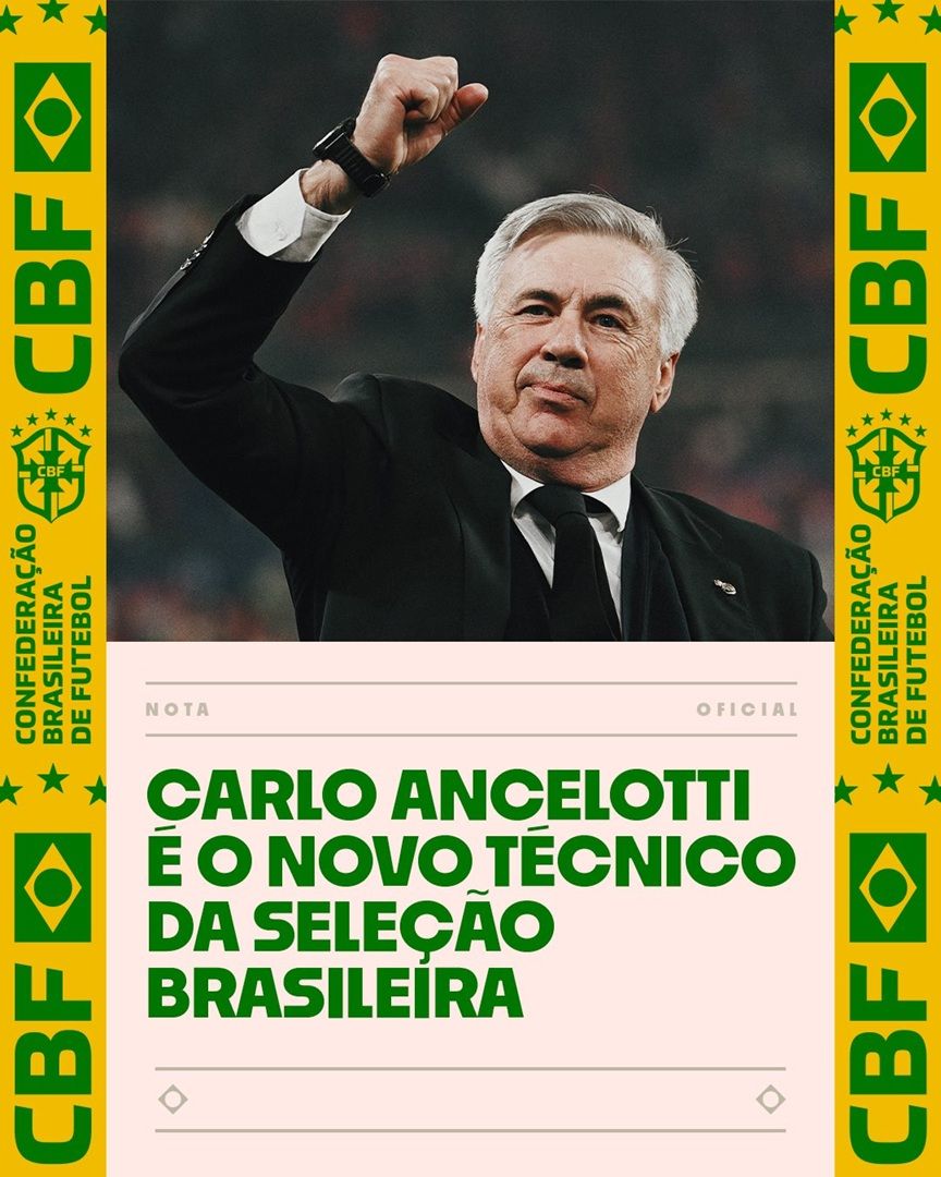 Carlo Ancelotti entrenador de Brasil