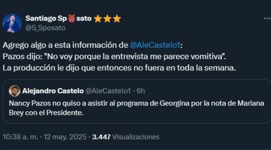 Furia de Nancy Pazos contra Mariana Brey