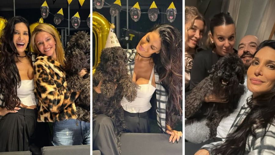 Silvina Escudero, el perro Titán