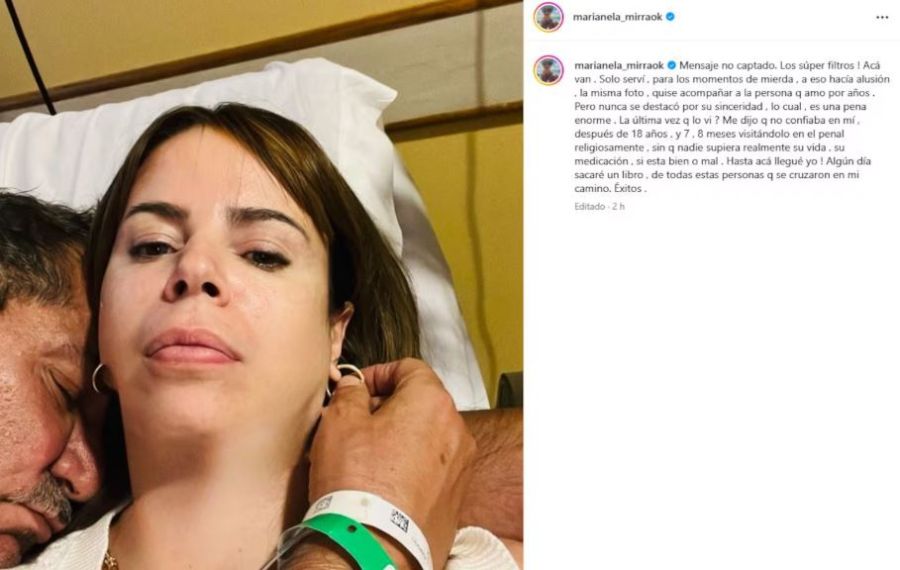 Con una foto en el hospital, Marianela Mirra anunció su separación de José Alperovich y con reclamos incluidos: 