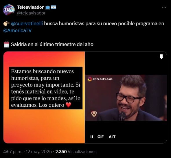 Marcelo Tinelli anunció un proyecto muy importante 2