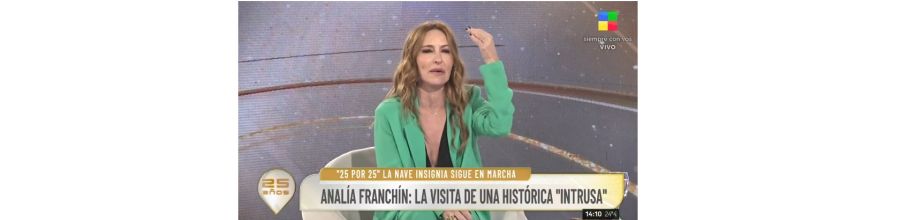 Analía Franchín en Intrusos