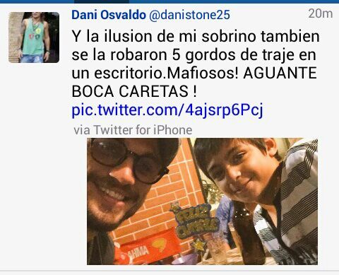 El enojo de Oslvaldo en redes