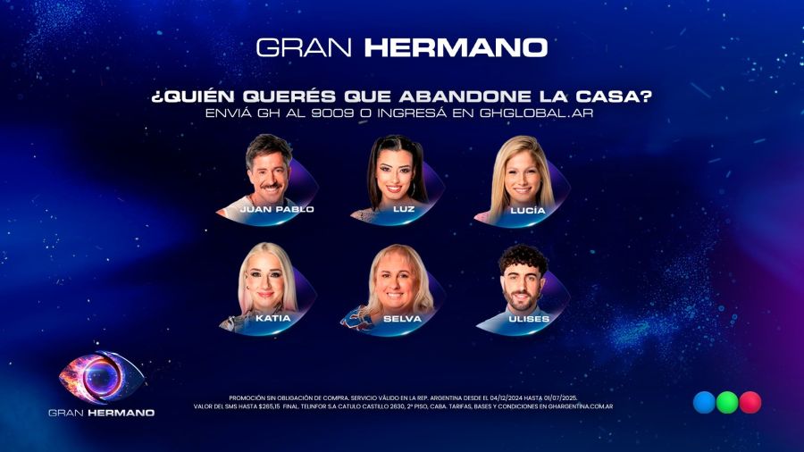 Los nominados de Gran Hermano en la gala del martes 13 de mayo 2