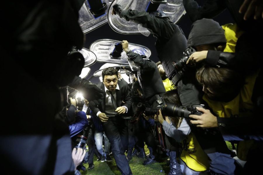 Marcelo Gallardo tunel bombonera