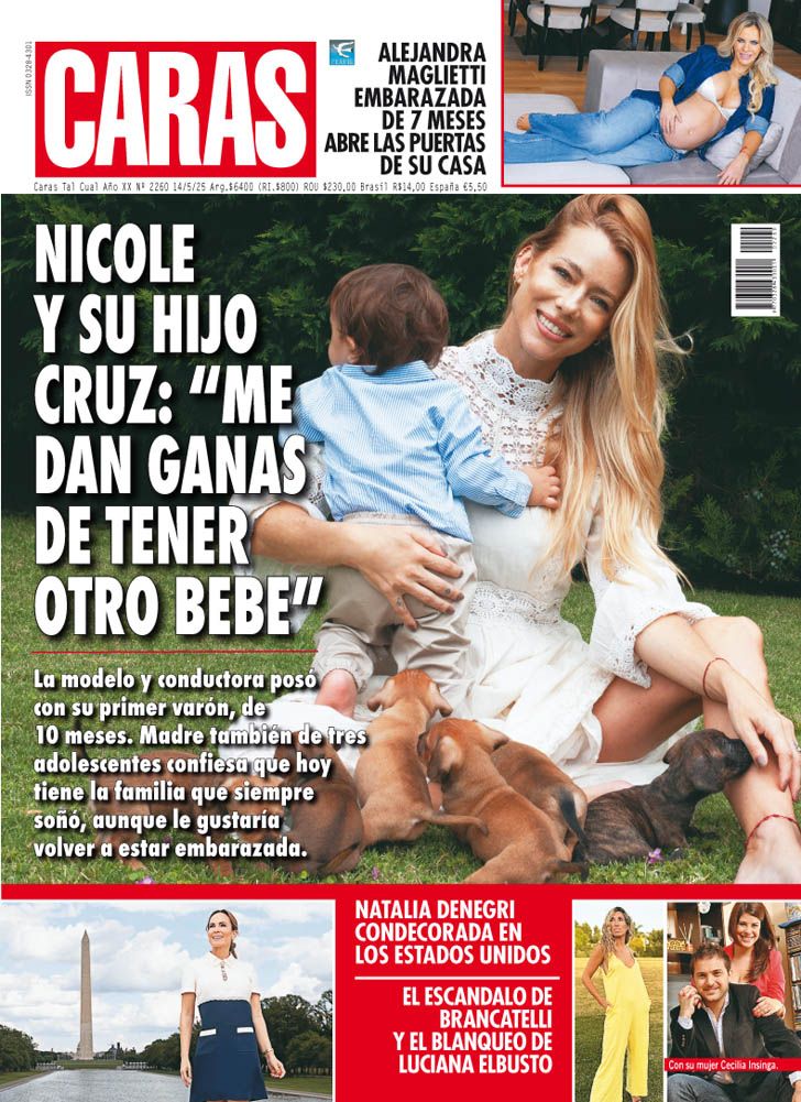 NICOLE NEUMANN Y SU HIJO CRUZ