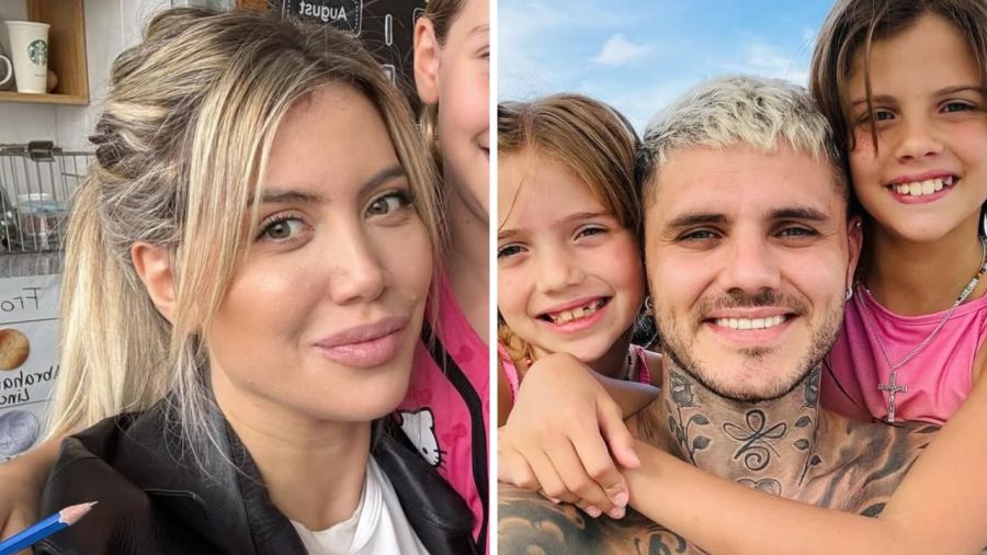 Wanda Nara, Mauro Icardi, Francesca Icardi, Isabella Icardi