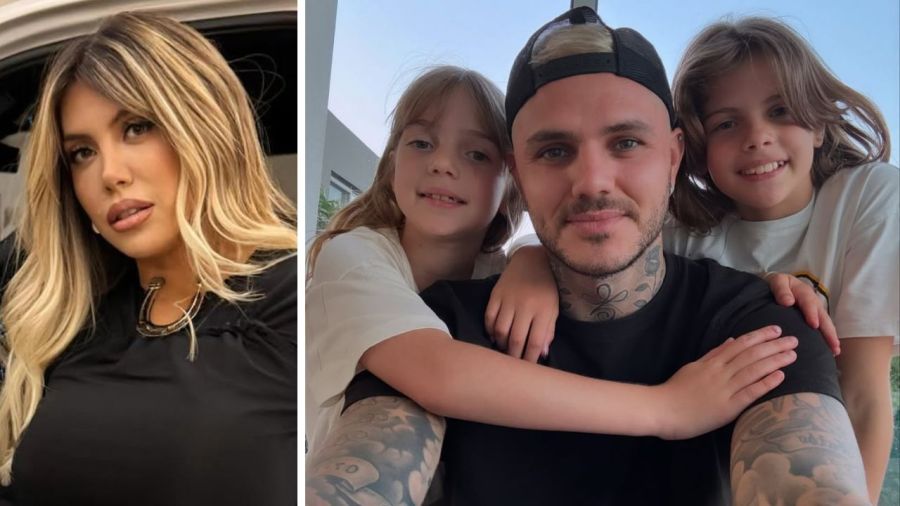 Wanda Nara, Mauro Icardi, Francesca Icardi, Isabella Icardi