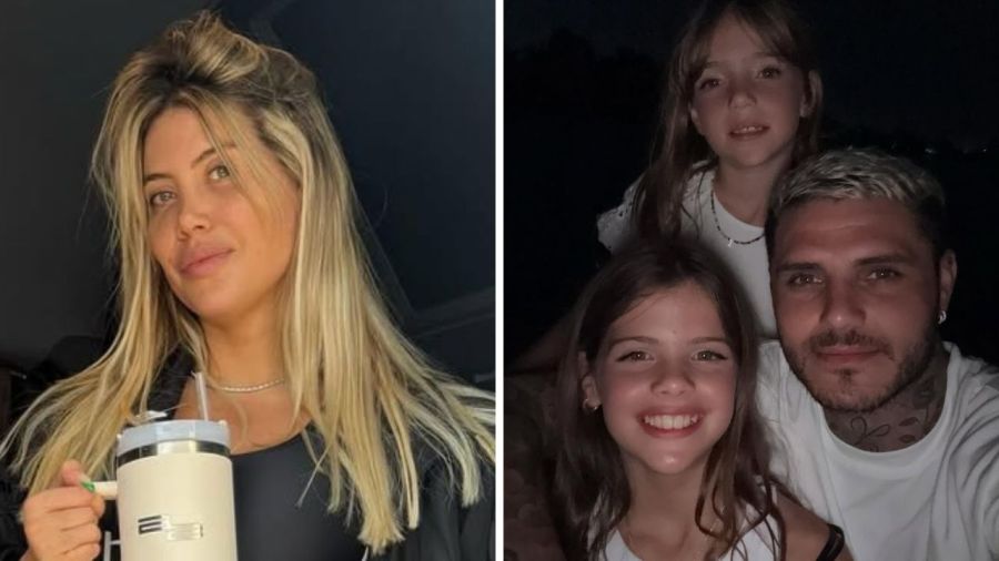 Wanda Nara, Mauro Icardi, Francesca Icardi, Isabella Icardi