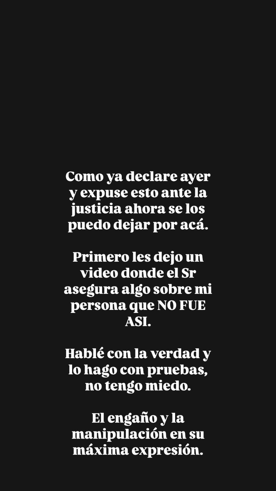 Chats publicados por Gianinna Maradona