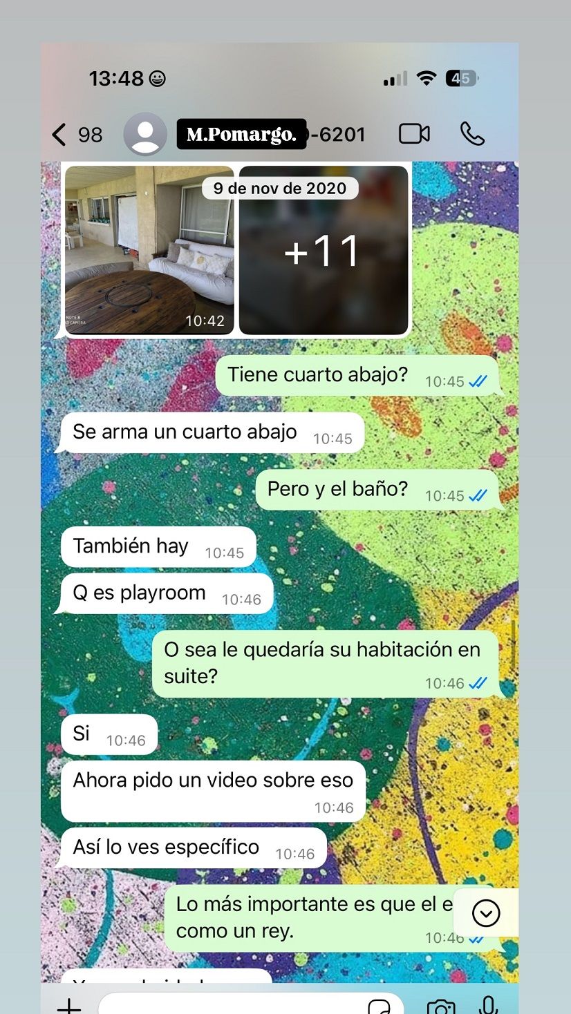 Chats publicados por Gianinna Maradona