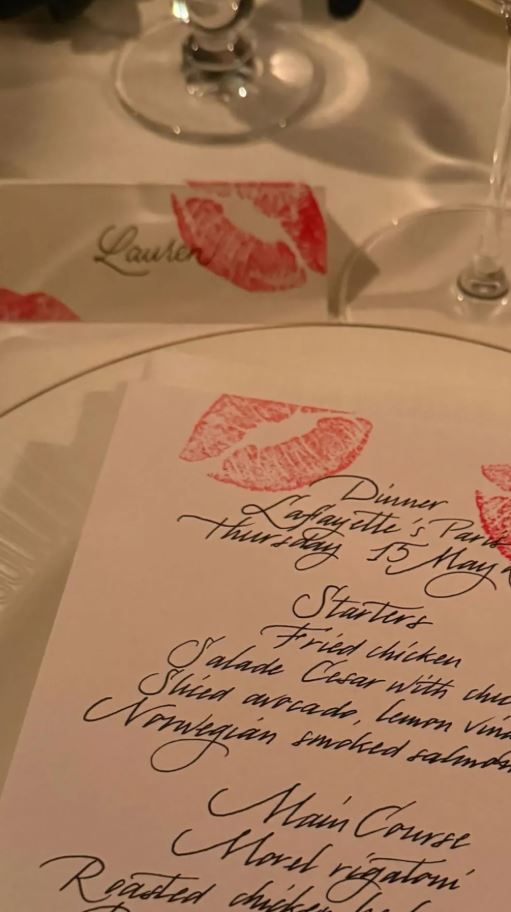 Cena despedida de soltera de Lauren Sanchez