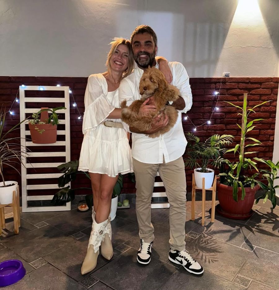 Laurita Fernández y Claudio Brusca