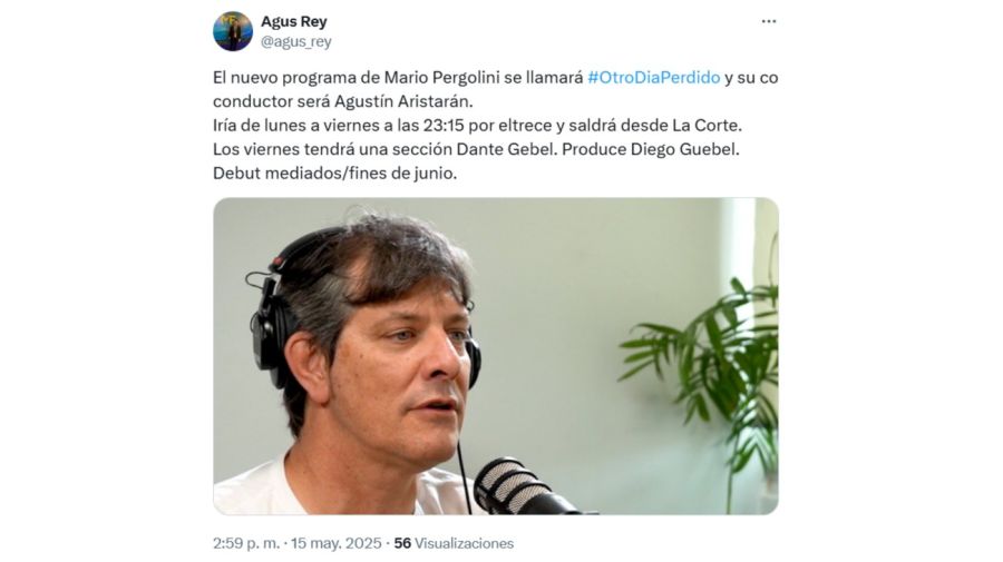 Nuevos detalles sobre el programa de Mario Pergolini