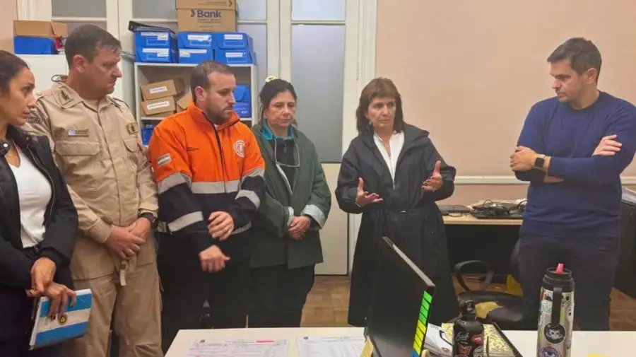 Bullrich en Zárate por las inundaciones