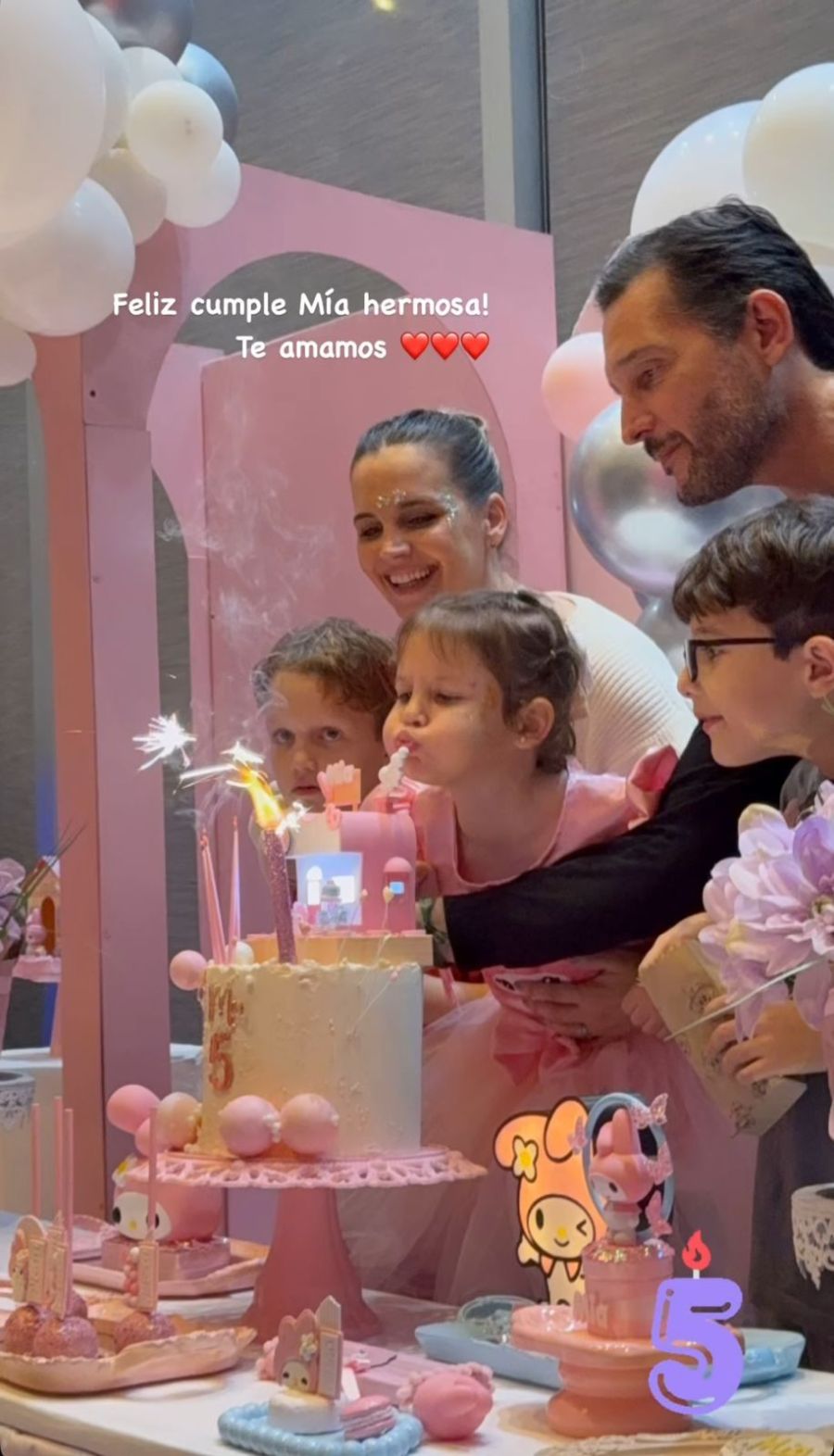 El increíble cumpleaños de Mía, la hija de Sabrina Garciarena y Germán Paoloski