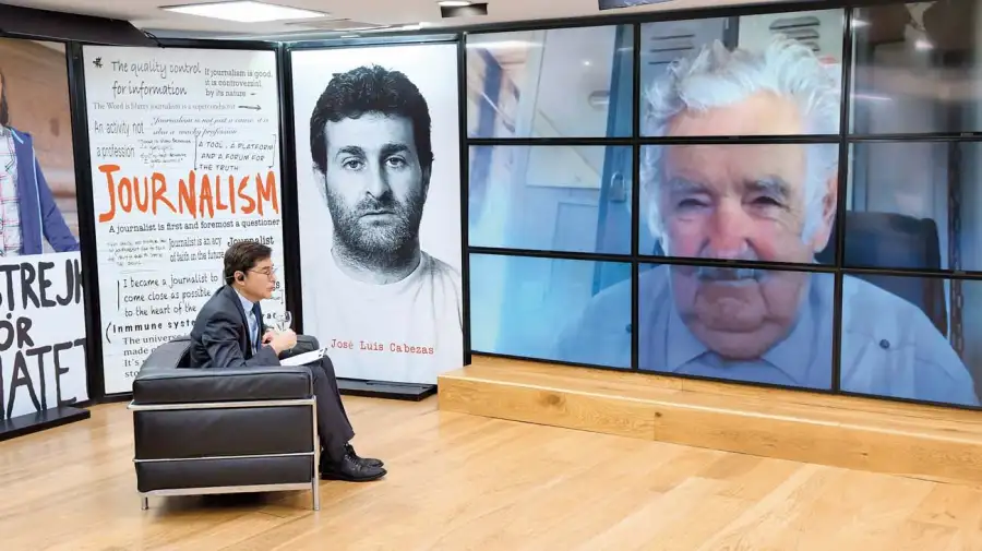 José Pepe Mujica, en la entrevista con Jorge Fontevecchia en 2021.