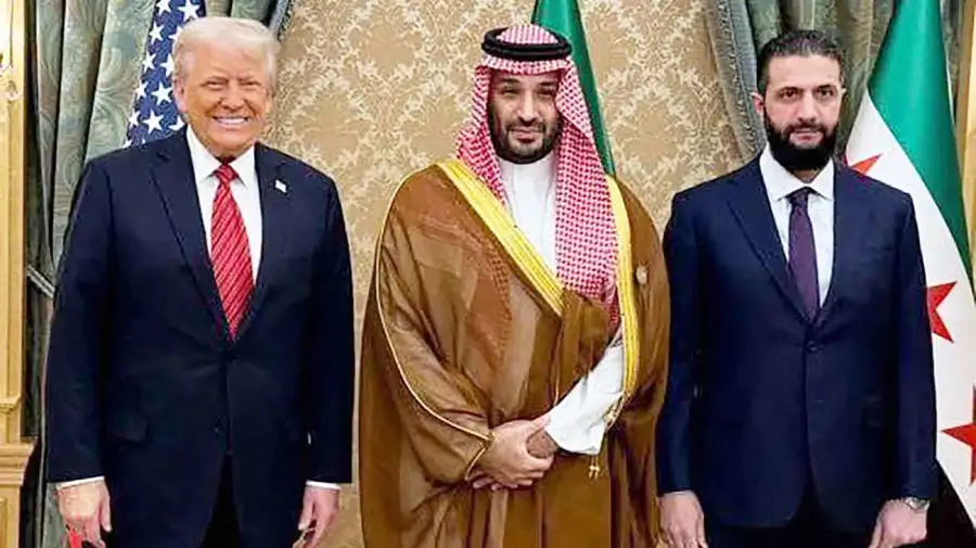 18_05_2025_trump_principe_mohamed_bin_salman_siria_ahmed_al_sharaa_afp_g