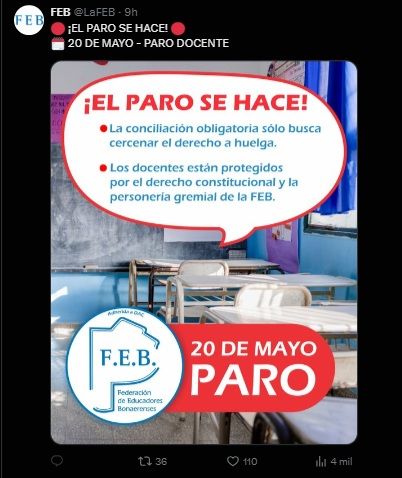 Paro de la FEB