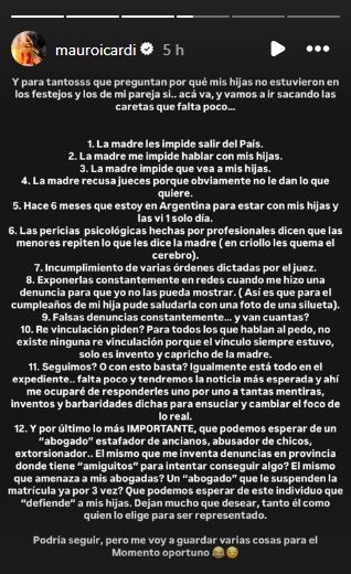 El fuerte descargo de Mauro Icardi contra Wanda Nara