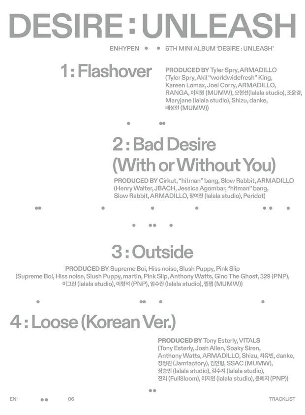 ENHYPHEN tracklist