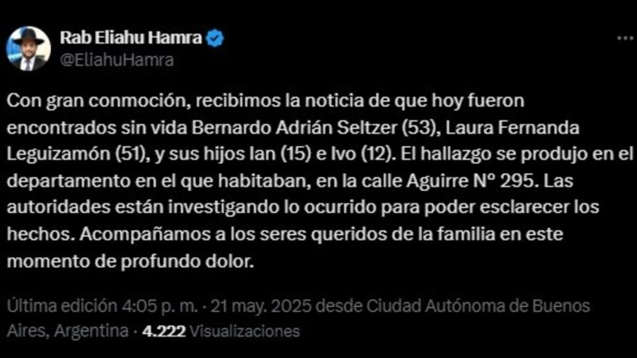 Familia asesinada e Villa Crespo 20250521