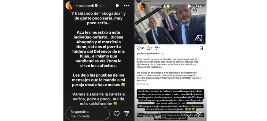 Mauro Icardi sobre el supuesto abogado del estudio de Nicolás Payarola