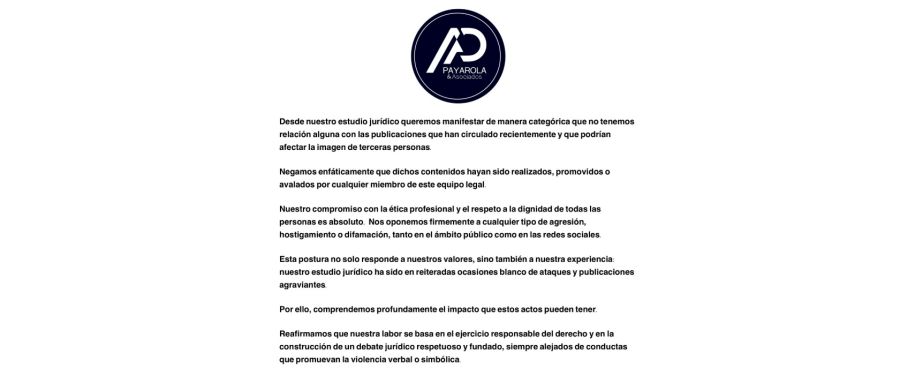 Nicolás Payarola negó tener relación con Guillermo Gastón López