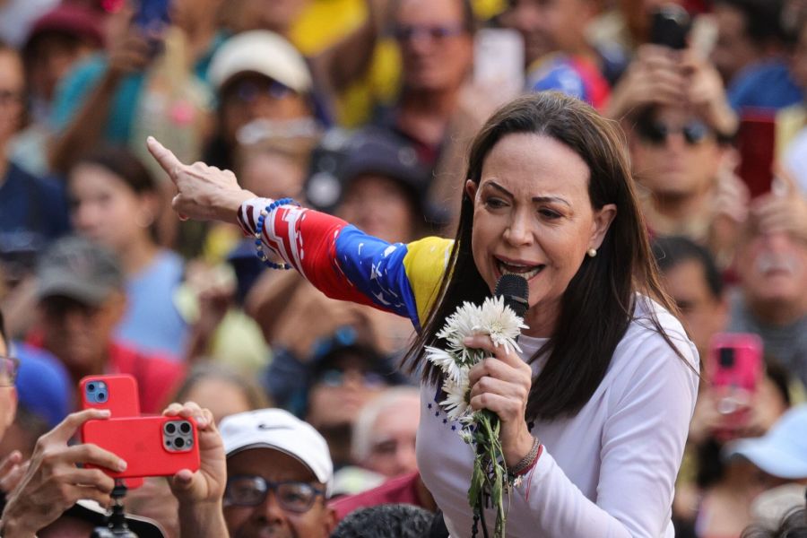 Venezuelan Opposition Leader Machado Is Intercepted After ing Anti-government Protest