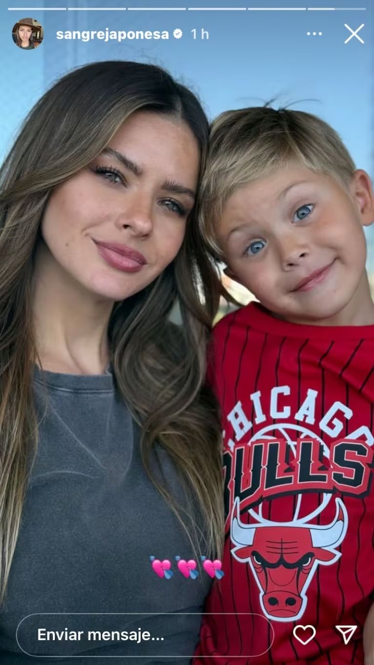 China Suárez y su hijo Amancio Vicuña