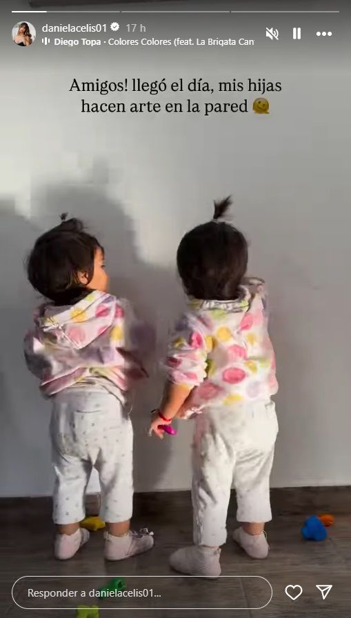 Las hijas gemelas de Daniela Celis
