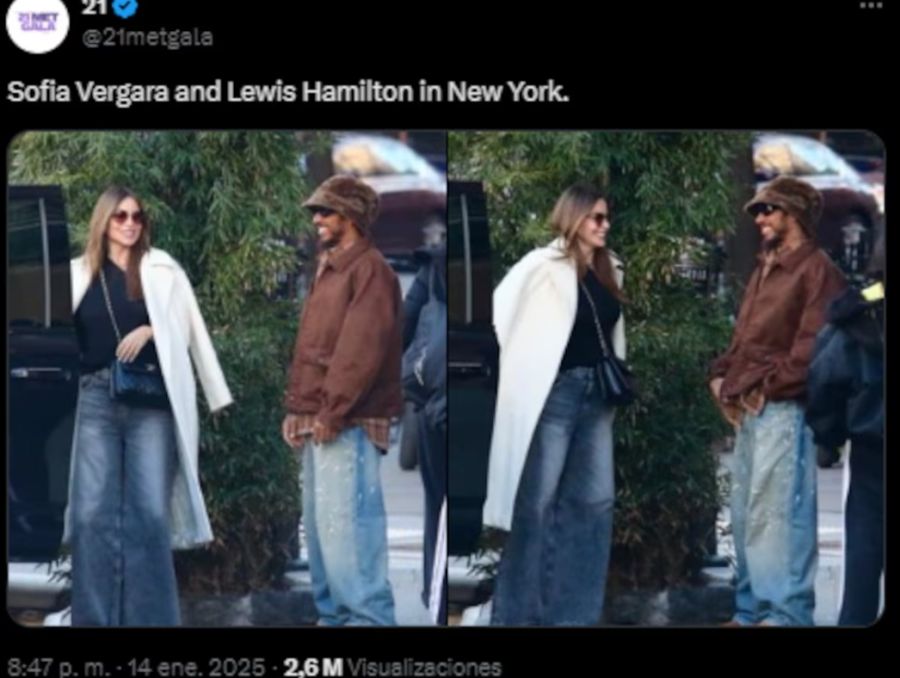 Sofía Vergara y Lewis Hamilton