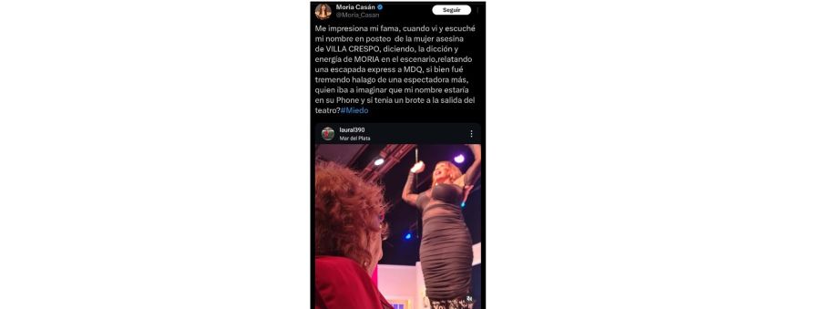 Moria Casán sobre Laura Leguizamón, la mujer acusada como autora en la masacre de Villa Crespo