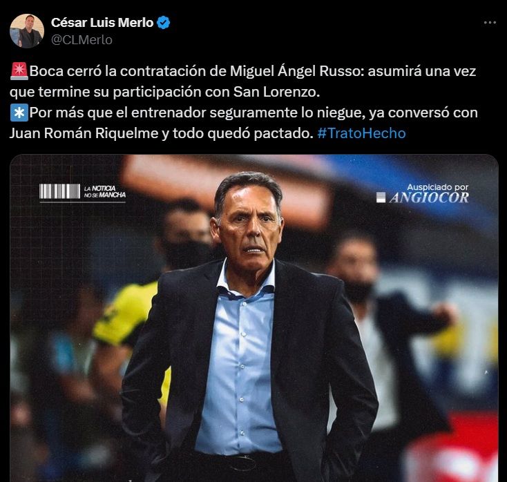 Tuit de César Luis Merlo