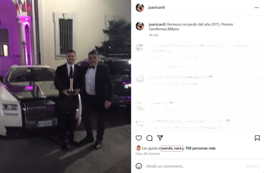 Wanda Nara se acercó a Mauro Icardi