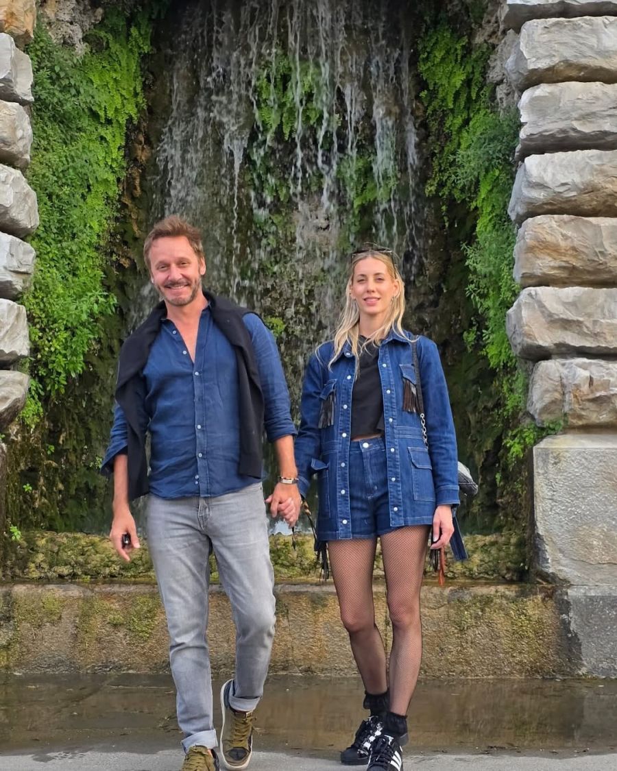 Benjamín Vicuña y Anita, su novia