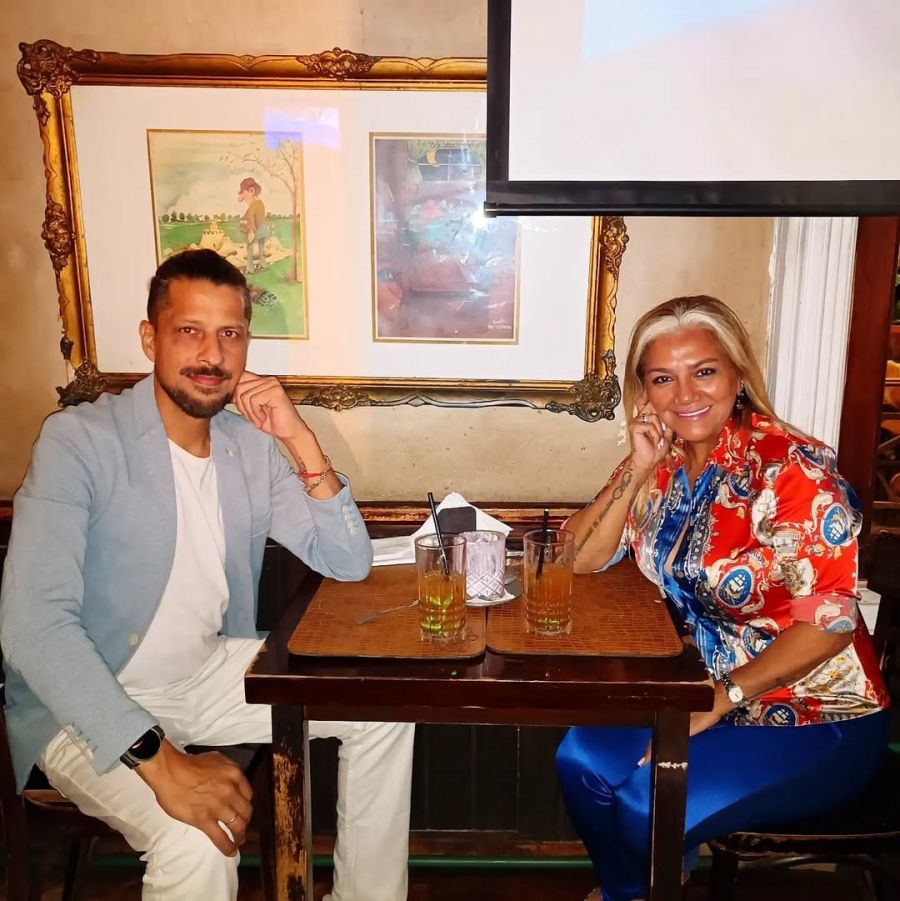 Gladys la Bomba Tucumana y su pareja