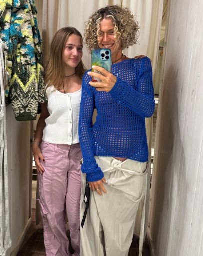 Maru Botana junto a su hija menor, Ines