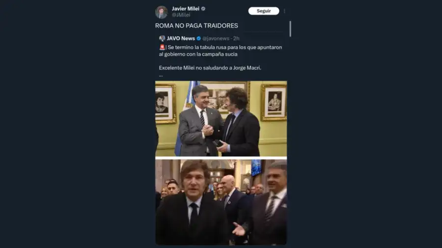 Tweets de Javier Milei