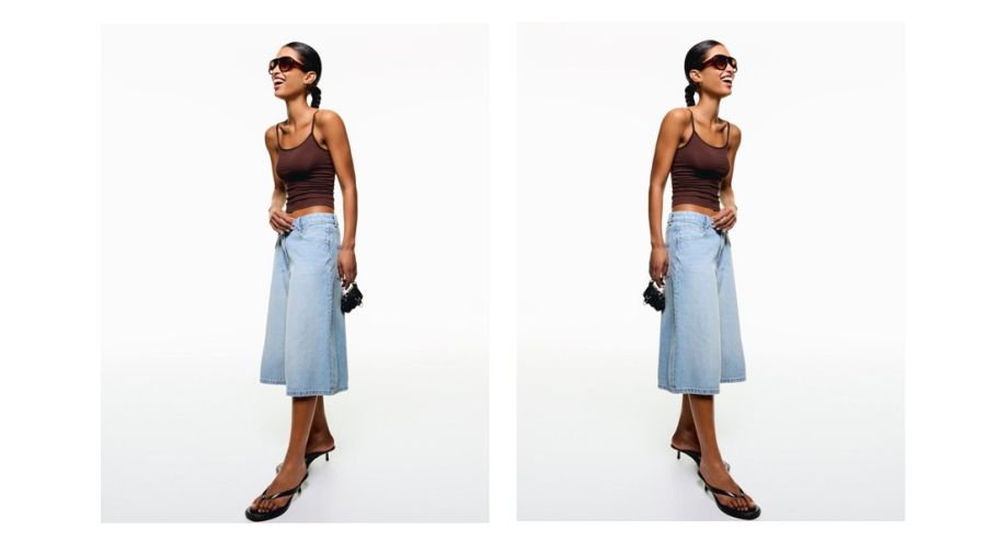 Bermuda de jean de Bershka