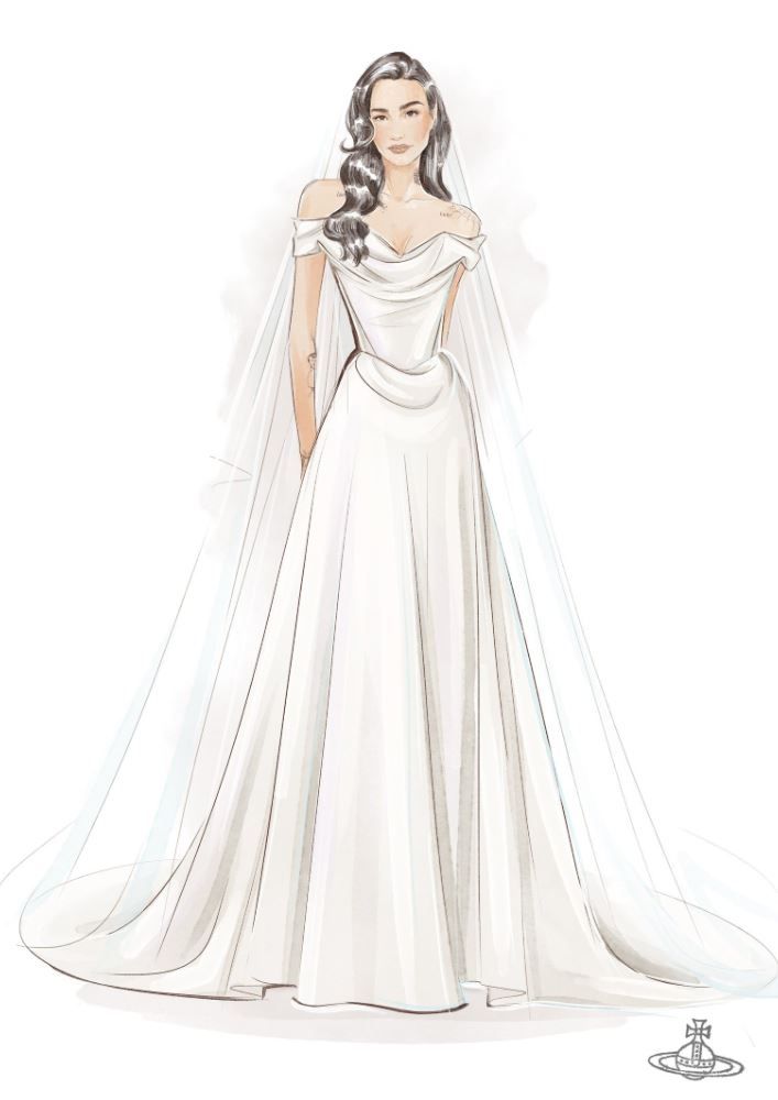 Demi Lovato vestido de novia