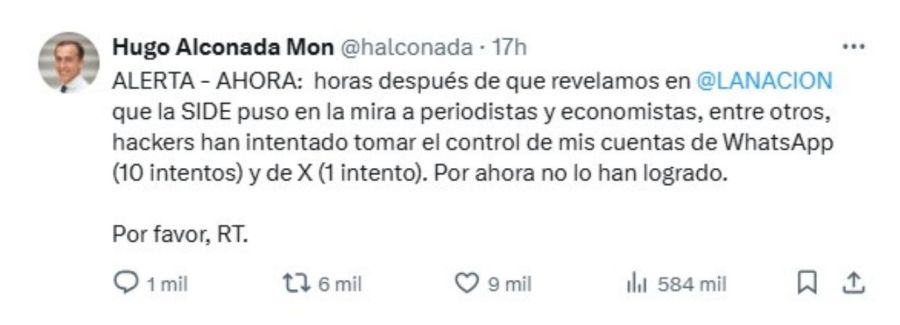 Hugo Alconada Mon Twitter
