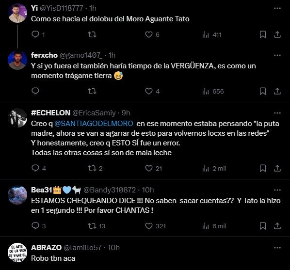 El enojo de los internautas tras el error que perjudicó a Tato Algorta en Gran Hermano