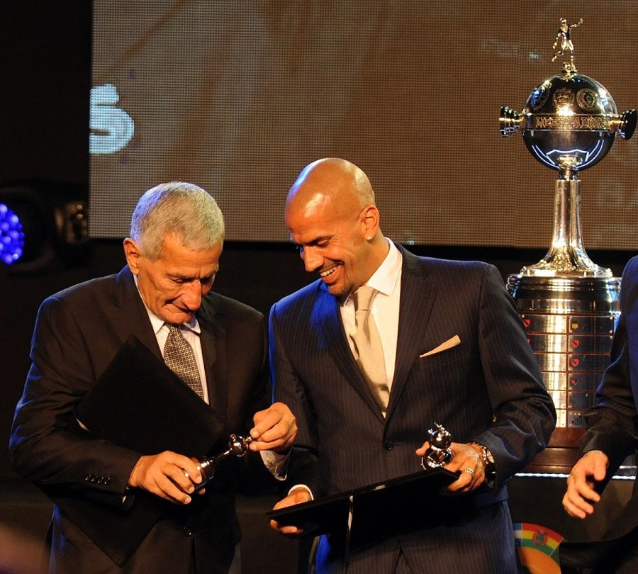 Juan Ramón Verón y Juan Sebastián Verón