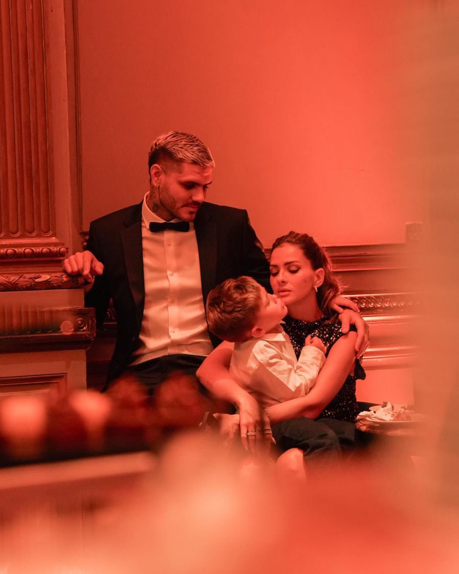Mauro Icardi, China Suárez y su hijo Amancio