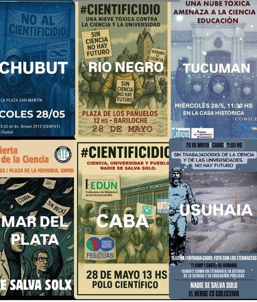 Protesta por ciencia presu
