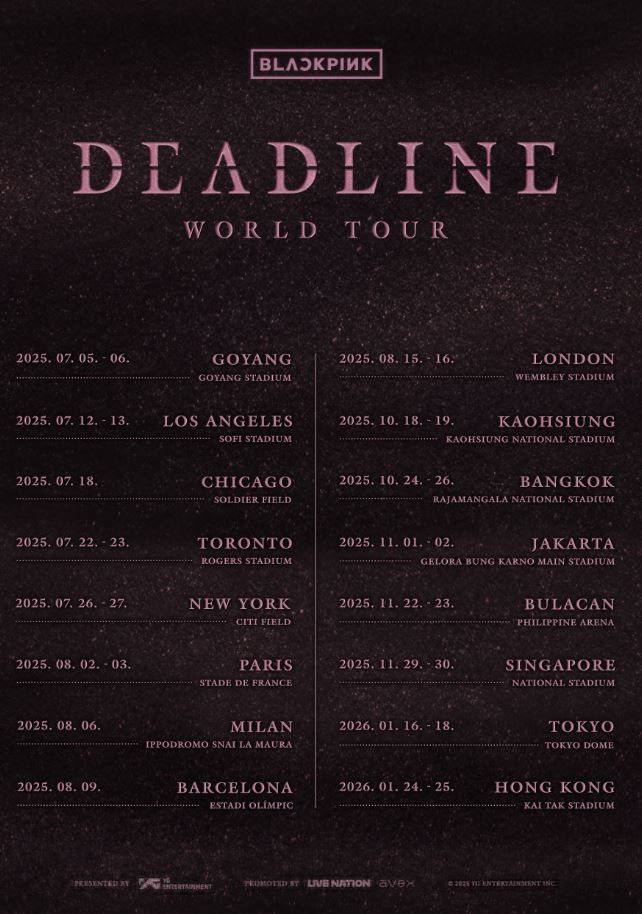Gira Mundial DEADLINE BLACKPINK