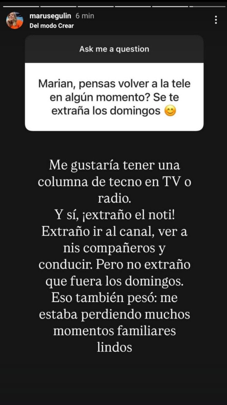 Mariana Segulin sobre su salida de TN