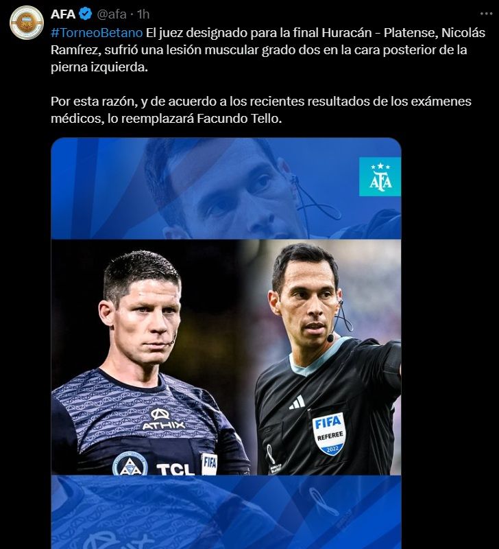 Posteo de AFA
