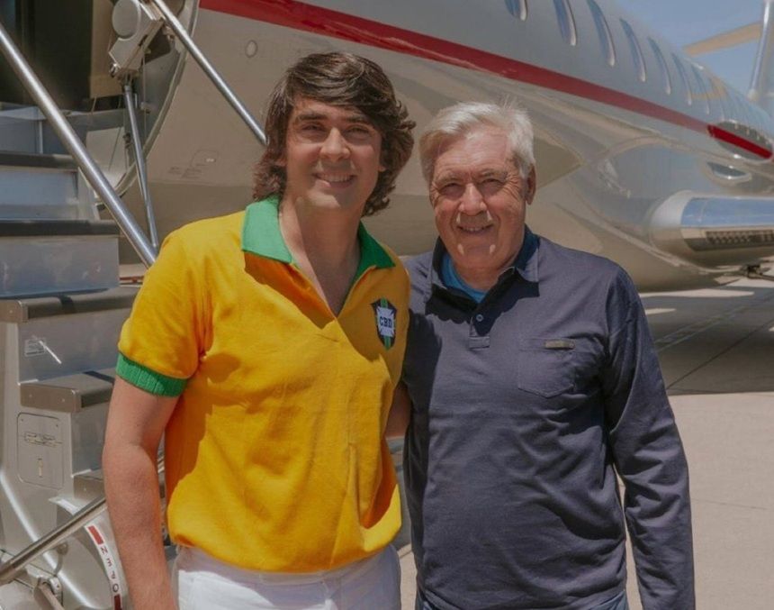 Carlo Ancelotti y Diego Fernandes